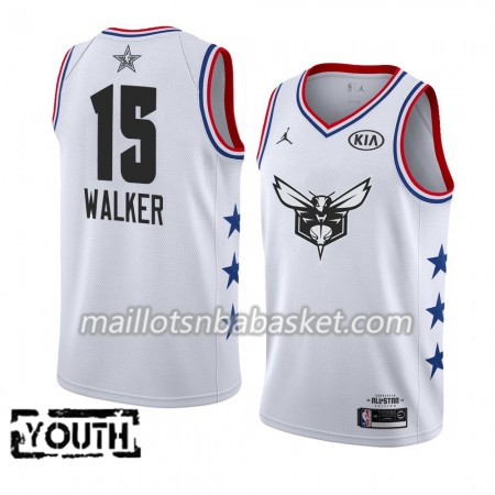 Maillot Enfant Charlotte Hornets Kemba Walker 15 2019 All-Star Jordan Brand Blanc Swingman